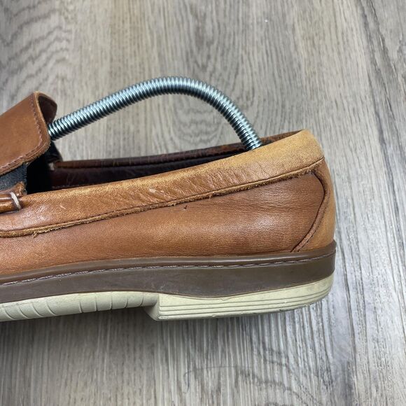 Allen Edmonds Loafers Shoes Mens Size 10.5 B Brown Leather Slip On Moc Toe - Picture 10 of 16